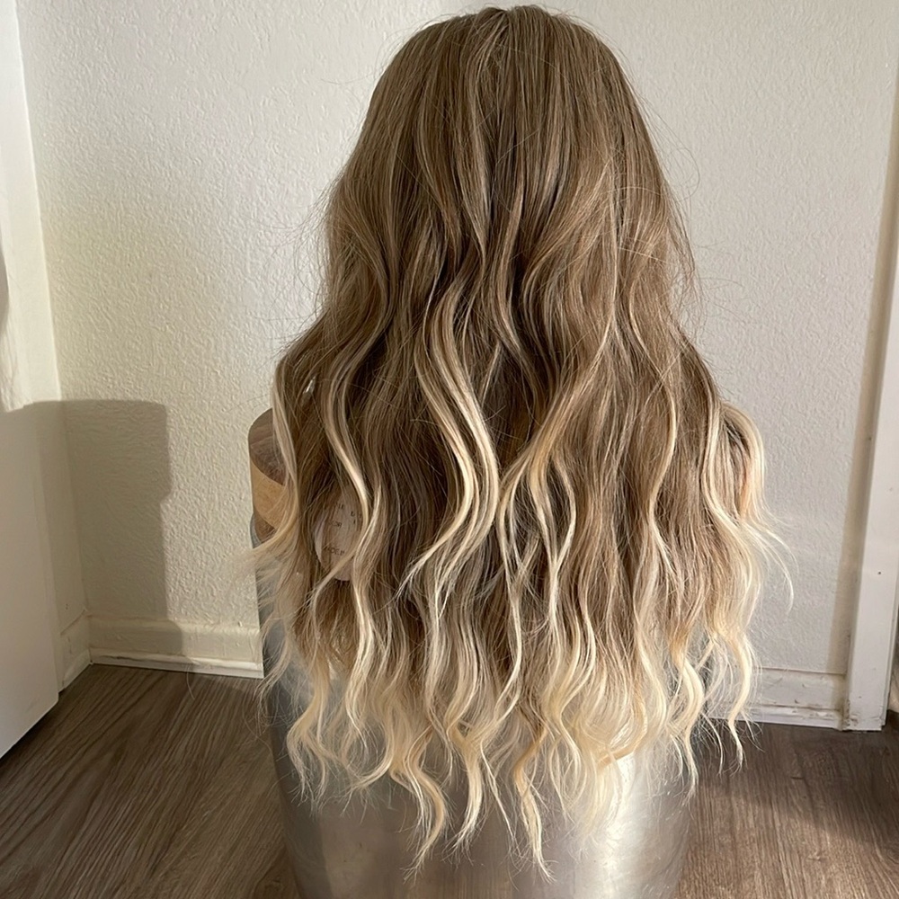 Synthetic Wig- 24"- Lace Part Wig- Brand New- Brown and Blonde Mix #A - Picture 2 of 12